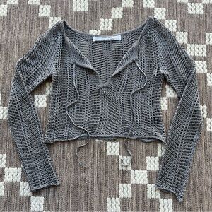 Silence + Noise Open Knit Sweater XS